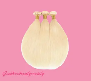 G.B.SLLC #613 Blonde Straight 18”-30” Hair Bundles