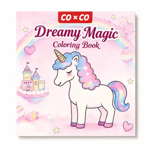 The little girl screamed as soon as she saw it! Dreamy Unicorn Coloring Book - with bold lines and simple designs, it's easy to draw. It's perfect for relieving stress and is an excellent gift choice.