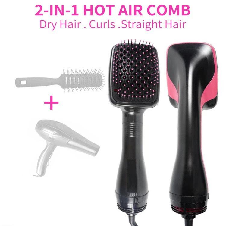 2 in 1 Hair Dryer Brush, Negative Ion Hair Dryer Brush, Hot Air Brush, Hair Styling Tool for Women & Girls, Hairdressing Tool, Hair Dryer Blower, Blow Dryer Comb, Multifunctional Blow Dryer