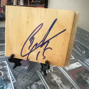 JSA Authenticated Clint Capela Signed Hardwood Display Piece | NBA Autograph Memorabilia