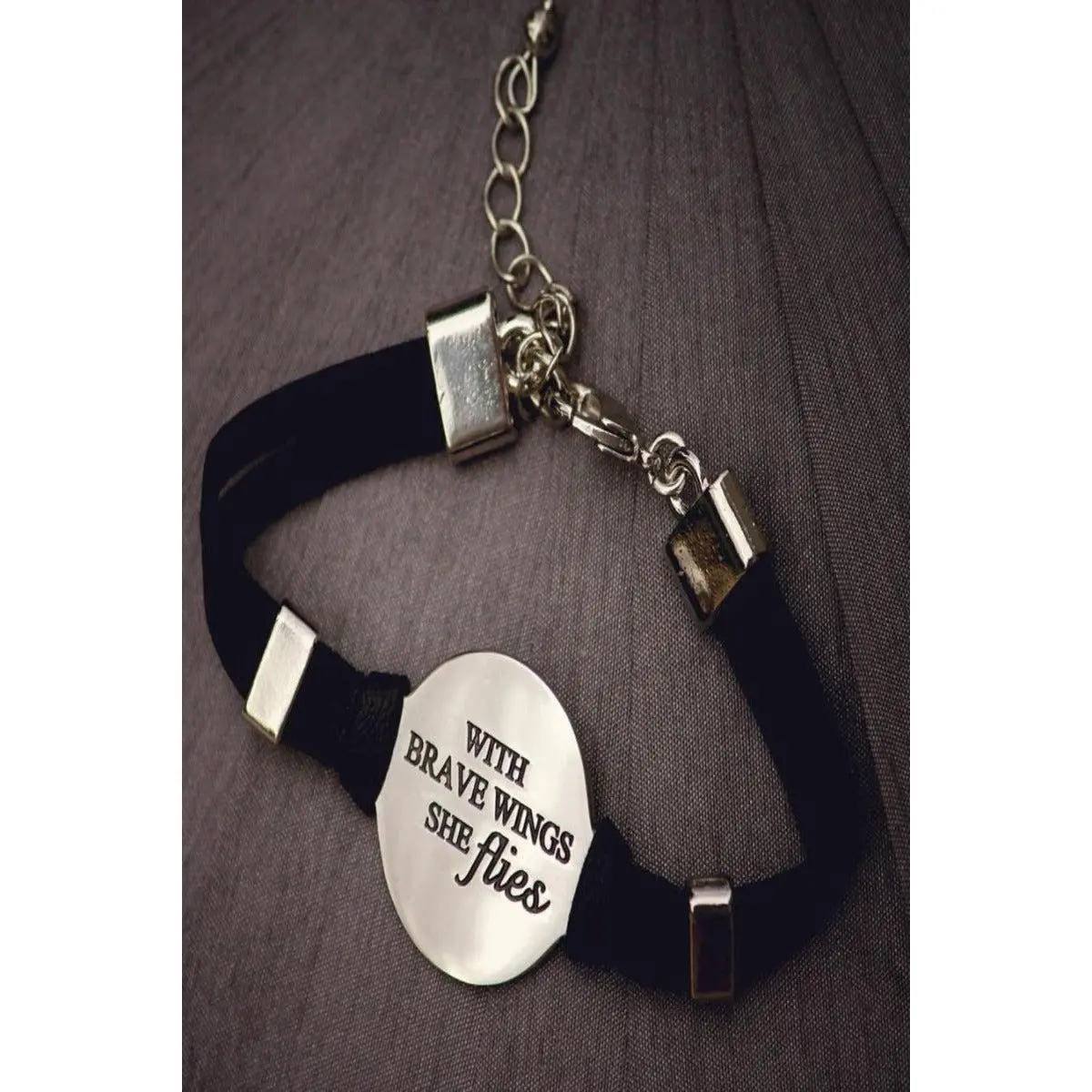 Inspirational Stamped Stainless Steel Bracelets, Adjustable Bracelets & Bangles for Fashion Enthusiasts