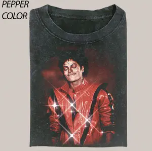 Beat It Comfort Color Tee, King Of Pop Vintage 90's Graphic Unisex Shirt, Michael Jackson Crew Neck T-Shirt, Music Shirt For Fan, Gift for Him Her Womenswear Tops