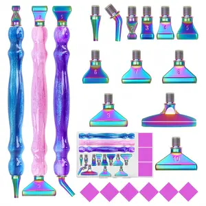 21-Piece Diamond Painting Tool Set, Includes Metal Tips & Multi-Position Tips, Essential Accessories for Diamond Art Kits, Diamond Art Tools
