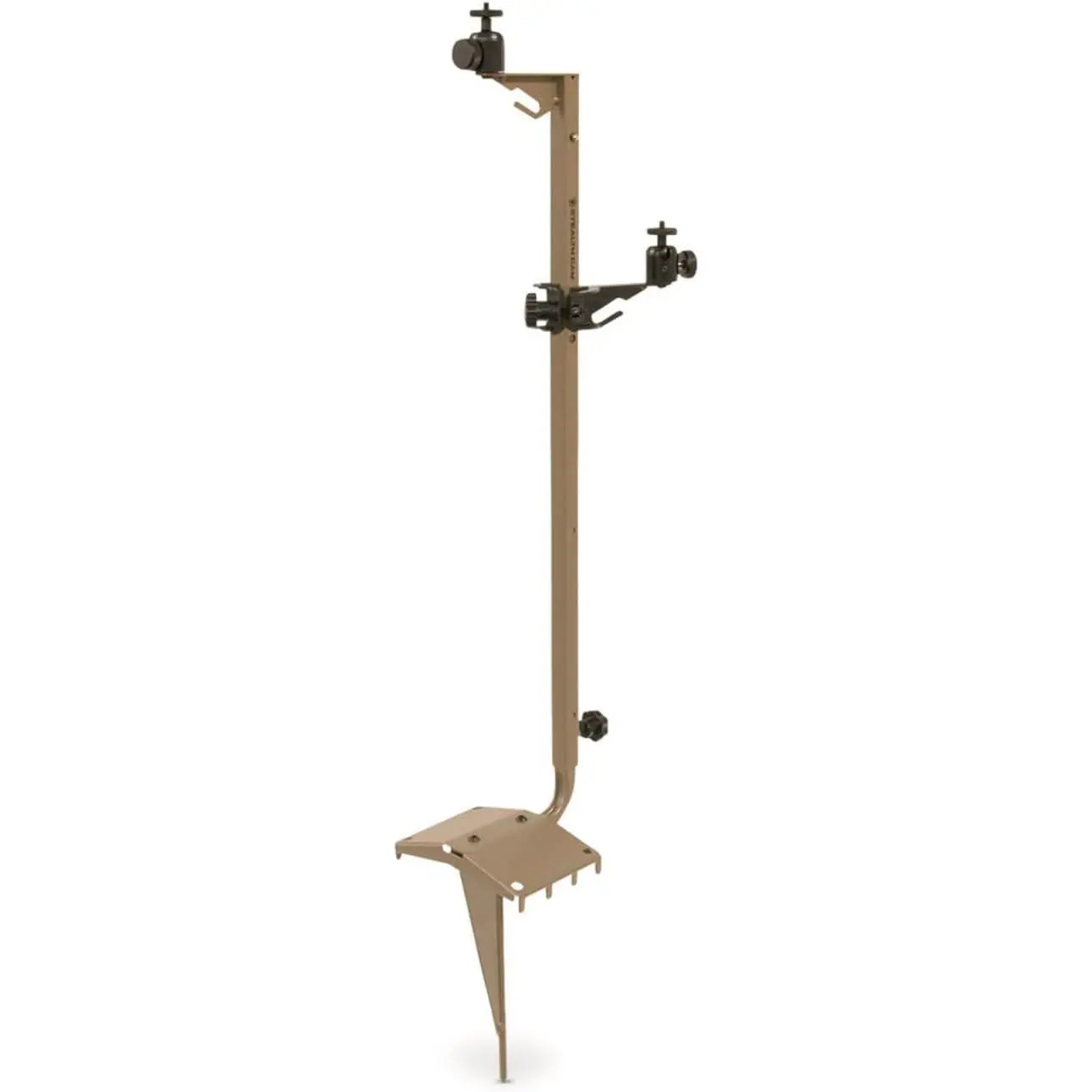 Stealth Cam Adjustable 29"-49" Expandable Height 1/4" Tripod Multi-Pivot Stable Rugged Steel Hunting Trail Camera & Solar Pak Battery Mounting Post