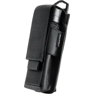 Flashlight Holster Flashlight Holder Molle  Nylon Holster Pouch Suitable for Flashlights with a Maximum Diameter of 4.5CM(1.77 inches and a Length of 15CM-20CM(6-8 inches Black