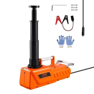 Summervibes VEVOR Electric Car Jack, 15 Tons/33000 lbs, Adjustable Electric Scissor Jack with High Load Capacity, 12V Dual-Powered Tire Change Replacement with LED Light, Portable Jack kit for Sedan, SUV, Truck
