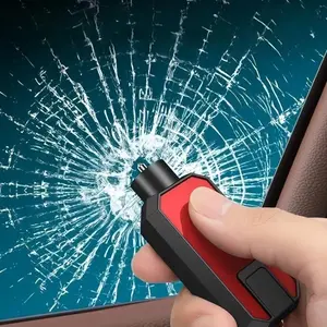 Portable Car Escape Tool, Window Breaker Hammer, Emergency Rescue Hammer, Multi-Functional Safety Hammer with Test Glass, Car Accessories