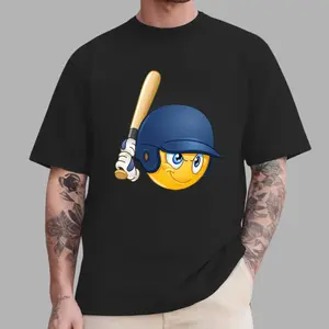 Funny Baseball Emoji T-Shirt Must-Have Streetwear 2026