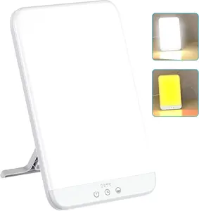 Light Therapy Lamp, Ultra-Thin UV-Free Therapy Light, Timer Function, Adjustable Brightness Levels, Two Color Temperature