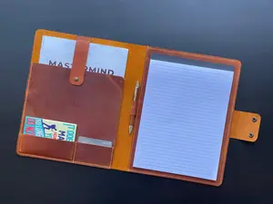 Personalize Leather Refillable Notepad Cover