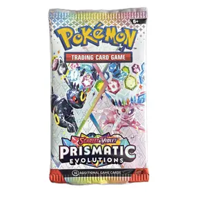 Scarlet & Violet Prismatic Evolutions Trading Card Game - Includes 10 Additional Game Cards for Ages 6+