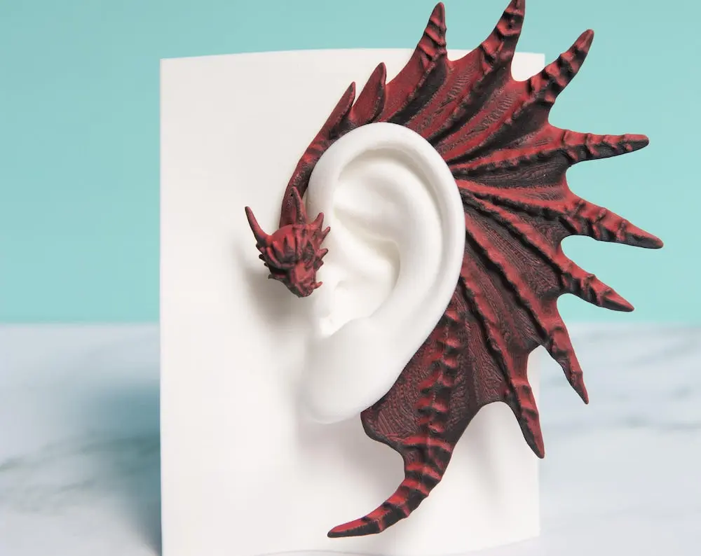 Dragon Ear Cuffs (Set of 2): Fantasy Cosplay Jewelry, No Piercing