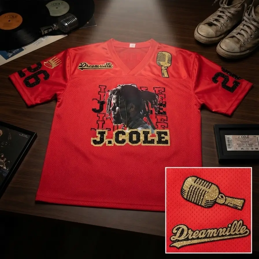 JCOLE2026 Jersey Mixed Mesh Shirt Football Jersey GIFT FOR FANS