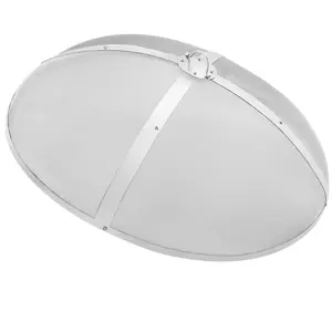 VEVOR Fire Pit Spark Screen Round 30", Summervibes, Reinforced Heavy Duty Steel Metal Cover, Outdoor Firepit Lid, Easy-Opening Top Screen Covers Round with Ring Handle for Outdoor Patio Fire Pits Backyard