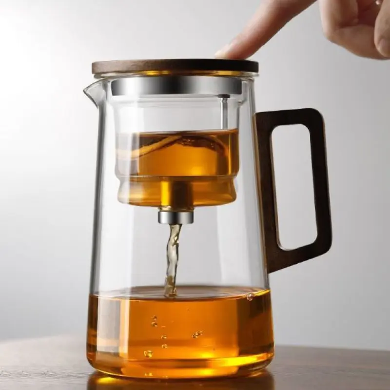 Enchanted Dual-Use Tea Pot: Magic Glass Teapot for Steeping or Stovetop Brewing. One-Touch Pour Control, 550ML/750ML with Steel Strainer. The Perfect Mystical Gift.
