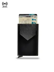 Anti Rfid Blocking Multi Bank Credit Card Holder Metal Wallets Thin Slim Men Women Magic Smart Minimalist Purses Business Money Card Bag Male Wallet For Men