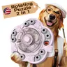 KADTC 3-Level Dog Puzzle Toy, Spin to Release Treat Dispenser, Slow Feeder