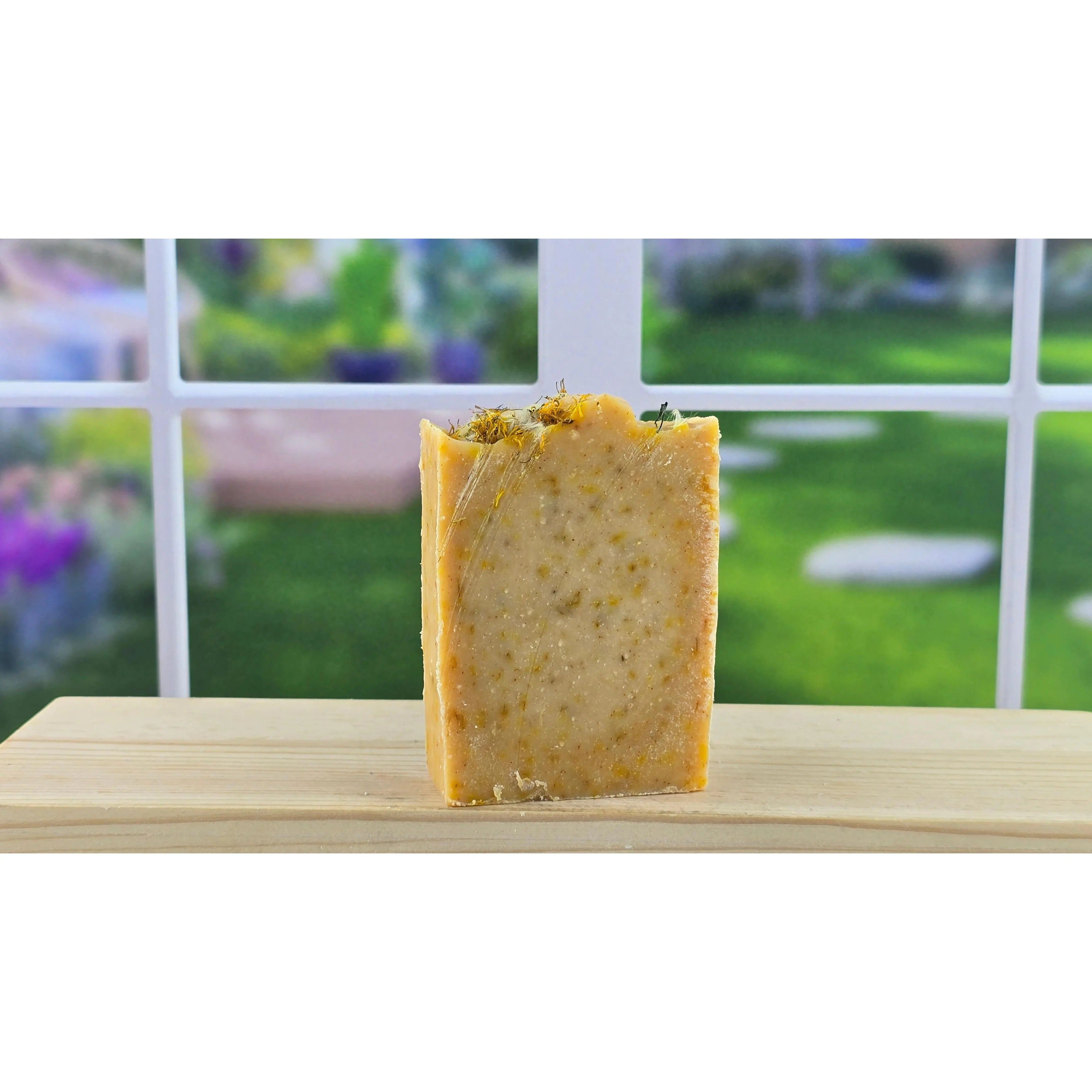 Blood Orange and Unscented Dandelion Goat Milk Cold Process Soap