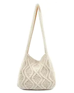 Women's Crochet Bags Shoulder Handbags Shoulder Shopping Bag tote bag aesthetic Crossbody Bag tote cute tote bags
