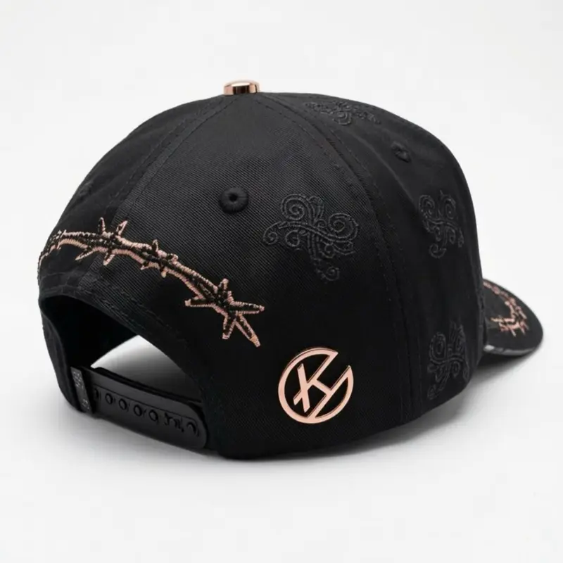 Hat for Men N Y Black Camouflage Crystals