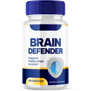 Brain Defender Advanced Memory and Focus Support Pills Natural Vitamin Supplement Once Daily 60 Capsules