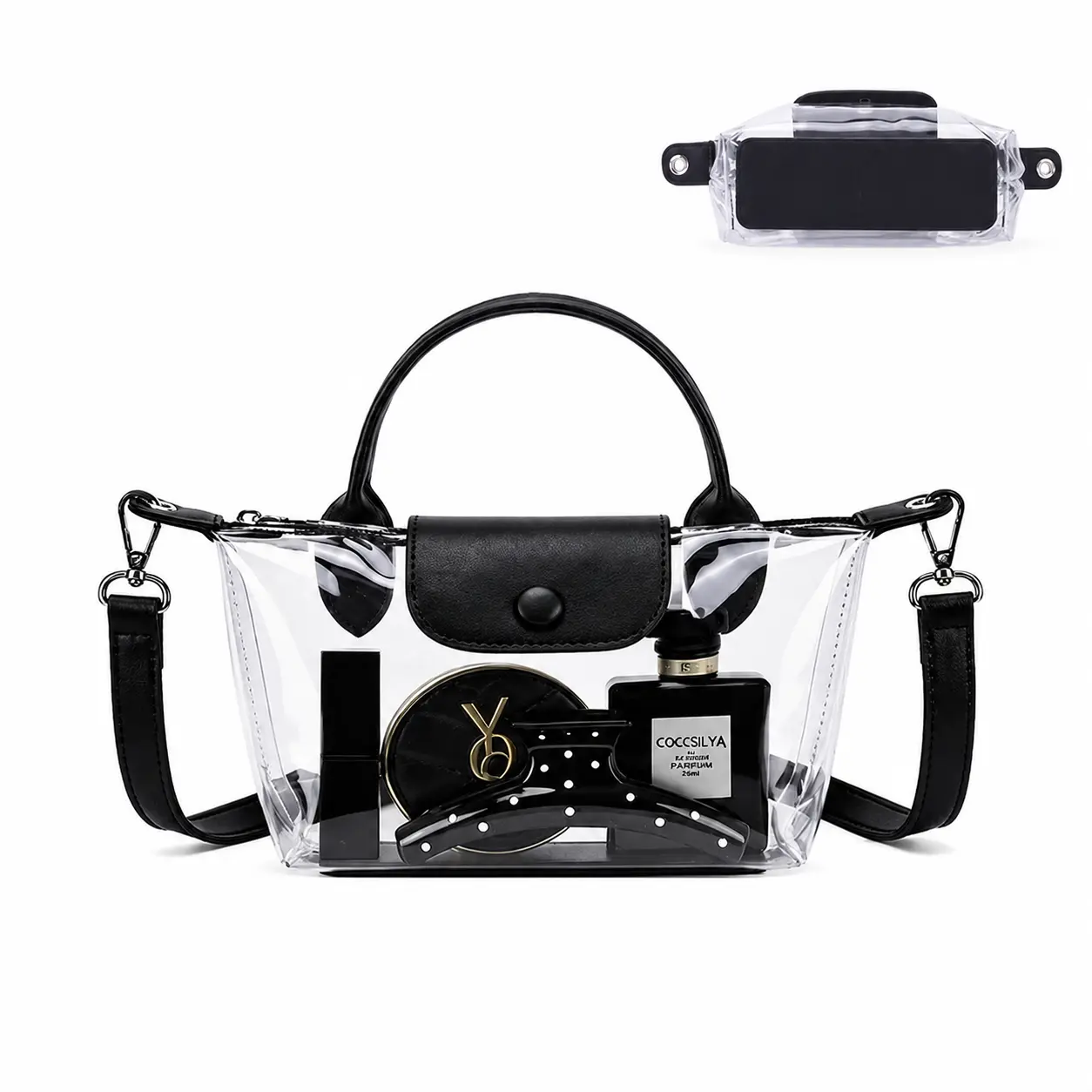 Five Season Home Clear Bag for Five Seasons Home Small Crossbody Purse Approved for Stadium Use Handbags for Concerts & Sports Events crossbody bags women Handheld Shoulder Bag