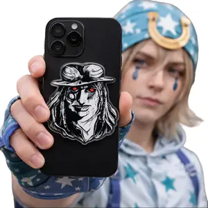 Steel Ball Run Jojo Funny Meme Acrylic Magnetic Phone Grip, Japan Anime Magsafe Phone Holder Adjustable, Durable Pop Socket Phone Accessories