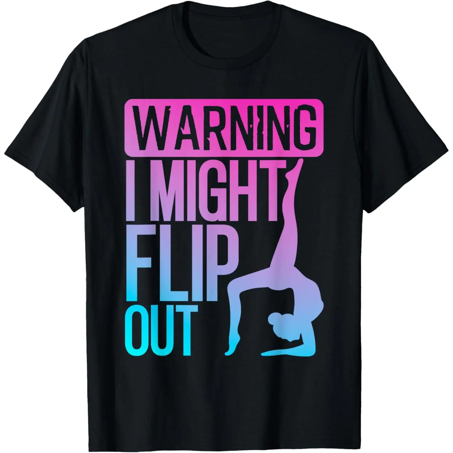 Cute Gymnastics Art For Girls Women Tumbling Gymnast T-Shirt