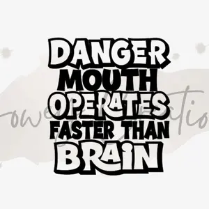 Mouth Operates Faster - Automotive and Home Vinyl Decal