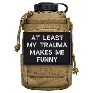 At Least My Trauma Makes Me Funny Morale Patch 2” X 3” Hook & Loop Back for Hats Jackets Tactical Vests Plate Carriers EDC Gear & Humor Patch Collectors