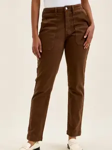 Judy Blue High Waist Aurora Weekender Jeans with Knee Darts C Mahogany