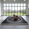 Inflatable Wrestling Mat 10FT / 13FT x 4IN, PVC Portable Wrestling Mats for Home, 4" Thick Jiu Jitsu Mats with Circles for Wrestling, Martial Arts, Jitsu, BJJ, Boxing, MMA, Judo Indoor Outdoor Use