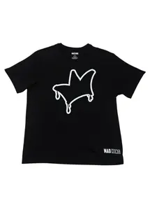 FOLLOW BACK by Mad King Clothing - Fitted Short Sleeve Crew Neck Casual Summer Medium Length 100% Pima Cotton Bold Graphic T-Shir