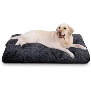 Large Dog Bed Washable Pet Bed Dog Beds for Large Dogs Plush Soft Fluffy Dog Beds 41 Inch