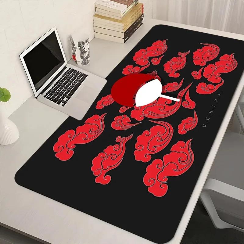 'Black And White Anime Mousepad N-Naruto Madara U-Uchiha New Large Desk Mat Keyboard Office Carpet Laptop Gaming Soft Mouse Pad'