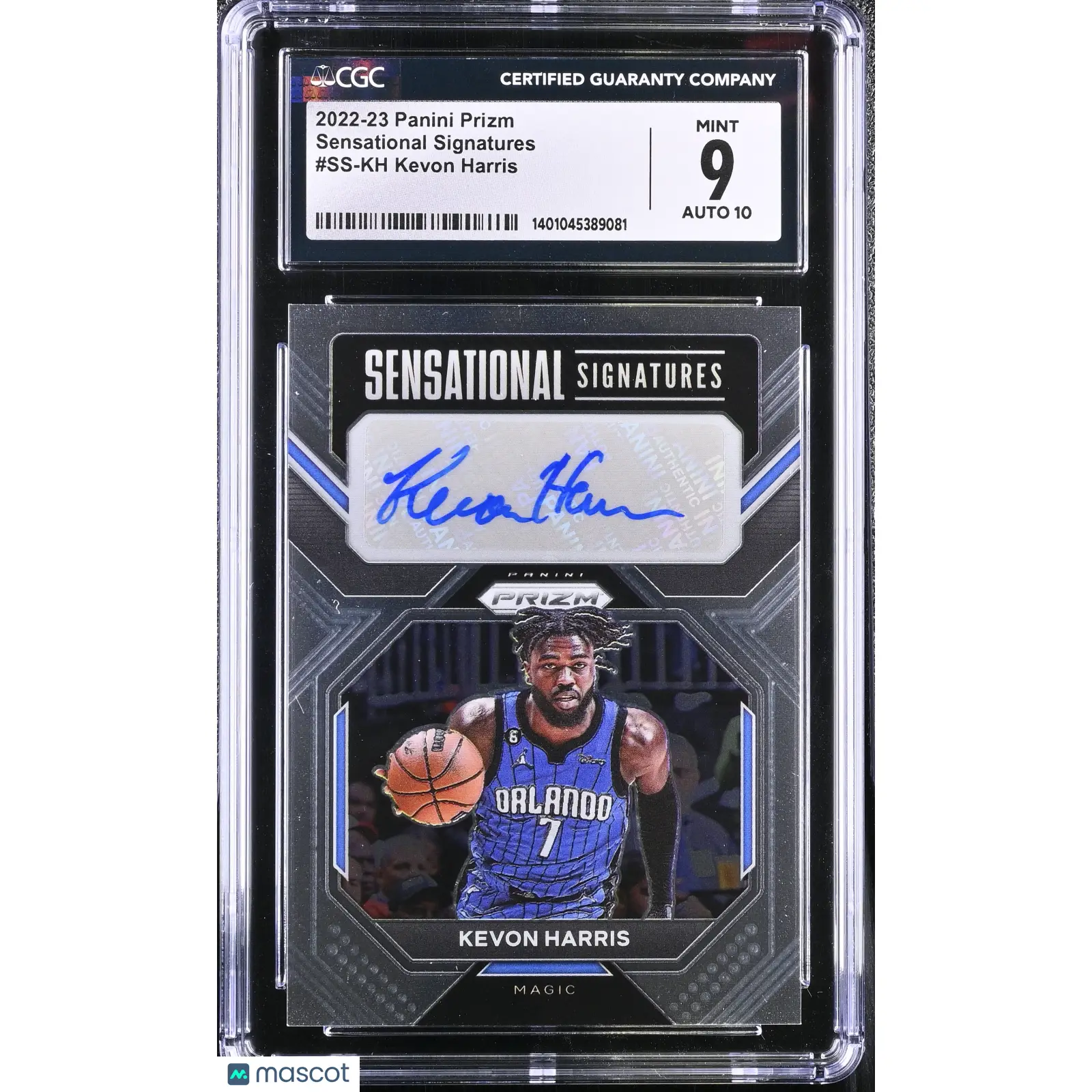 Kevon Harris CGC 2022 Prizm #SS KH Sensational Signatures Basketball 9