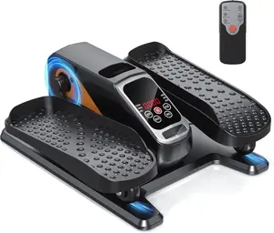 Under Desk Elliptical Machine - Quiet Motorized  Exerciser with  Remote, 12-Speed Manual Programs Auto/3 Auto Programs LCD Display & Bidirectional Motion for /Office