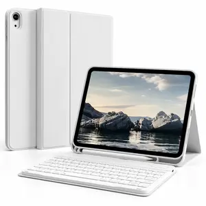 iPad Keyboard Case 11 inch with Detachable Bluetooth Keyboard, Magnetic Stand Folio Protective Cover with Pencil Holder, Slim Shockproof Tablet Case for iPad Pro 11 inch Gen 1-4 and iPad Air 11 inch M2/M3, for Work Study Travel