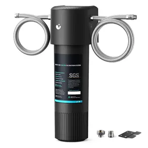 Under Sink Water Filter, Upgraded 30K Gallons, NSF/ANSI42 &372 Certified, Reduces 99.5% Chlorine, Lead, PFOA/PFOS, Bad Taste, Direct Connect to Kitchen Faucet,  Tech, UWF1A-PC-1, Black