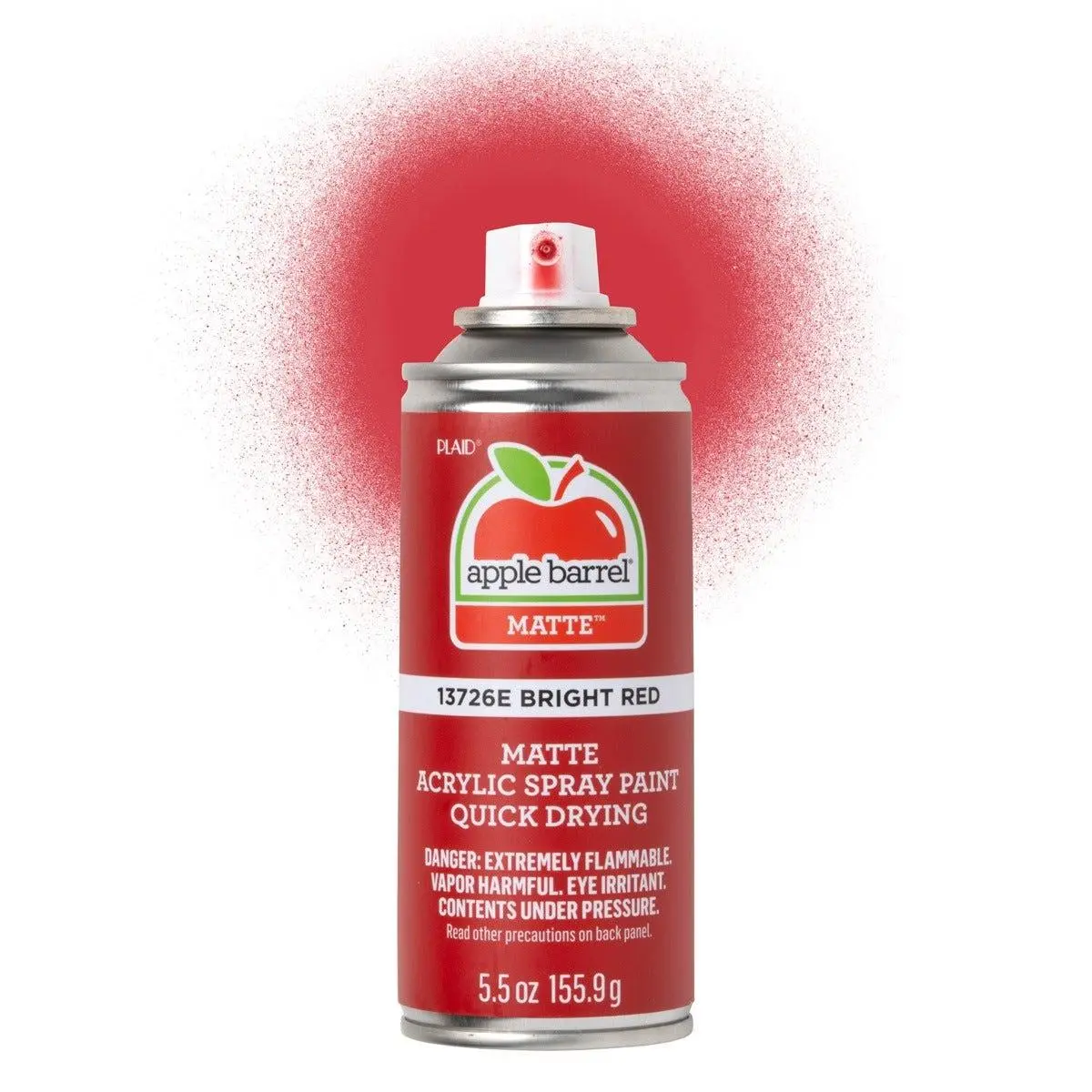 Apple Barrel Matte Acrylic Spray Paint - Bright Red -13726E