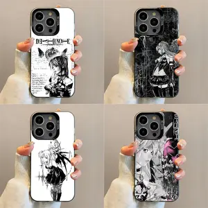 Unique Artistic Design Phone Case Gothic Misa D-Death N-Note Y2K Phone Case for IPhone 17 16 15 14 13 12 11 Pro Max Plus Air Anti Fall Black Matte Hard Bumper Protective Drop-proof Retro Stylish