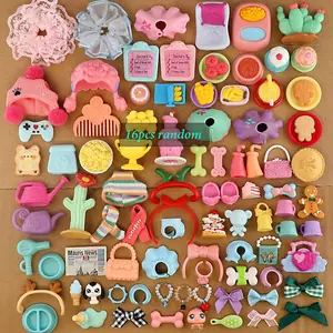 16 pcs Mini Cat And Dog figures Accessories Clothing Set Random Collection, Cute Pet Costume, Perfect Gift for Animal Lovers, Unique Toy Accessory, Miniature Set