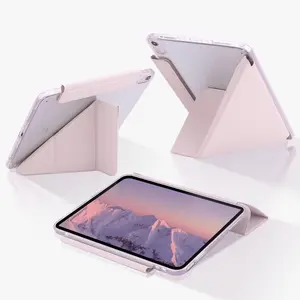 Spallo Case for iPad Air 8th/7th/6th/5th/4th Gen M4 2026 with Pen Holder , Compatible with iPad Pro M5 2025 ,  iPad (A16) 11th/10th 11 inch & iPad Mini , Y-Fold Smart Stand with Hard Back Cover,Colored Edge,Auto Wake/Sleep,Multi-Angle Viewing,Anti-Bend