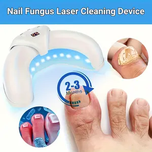 KTS Nail Fungus Cleaning Device For Multiple Toenails & Fingernails, Foldable Nail Fungus Light Treatment Device, Suitable For Discolored And Thickened Toenails Home Use (White)