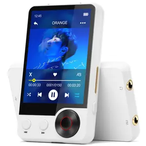 Mechen D53 Bluetooth-compatible Mp3 Player with Touch Screen, HiFi Speaker, Fm Radio, Supports Up to 512gb SD Card, Includes USB Cable and Headphones