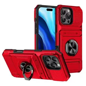 Military-Grade Shockproof Smartphone Case with Rotatable Ring Holder, MagSafe Wireless Cover for iPhone 17/16/15/14/13/12/11 Pro Max, Cellphone Accessories