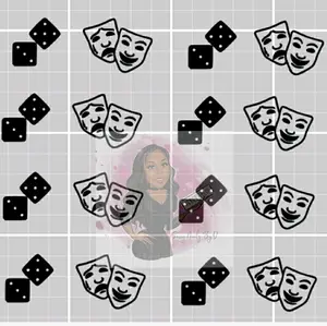 Smile/Cry Dice Stencils Smile/Cry Dice Stencils