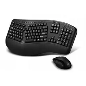 Adesso Adesso 2.4ghz Rf Wireless Tru-form Wave Ergonimic Keyboard And Laser Mouse. -