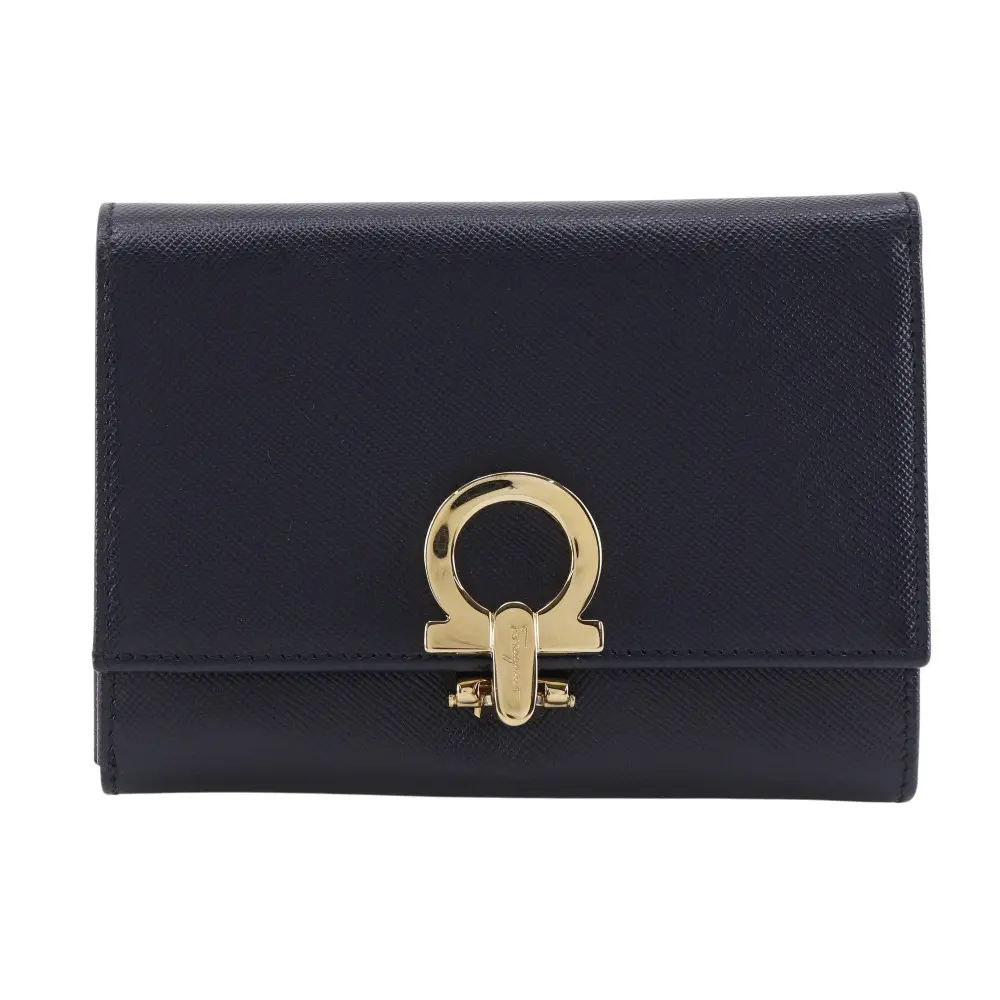 Pre-owned SALVATORE FERRAGAMO Other Small Leather Goods Leather Trifold Wallet