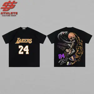 [Youth + Adult] Vintage Kobe Bryant 24 'Black Mamba' For Mamba Nation High-Quality 100% Cotton T-Shirt (Made In US), Lakers Nation Hooper Shirt, Game Day Outfits, Gift For Basketball Fans.